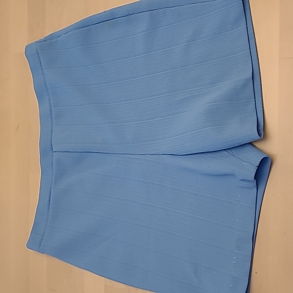 Vtg 1970s Fairfield Lady Blue and Sand Colored Highwaist Shorts(2) ILGWU Stamped - Picture 6 of 15